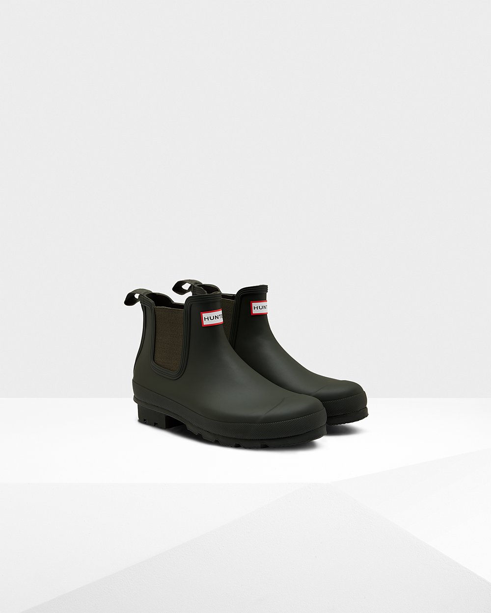 Botas Chelsea Hunter Hombre - Original - Verde Oscuro Oliva - IGHZRSO-79